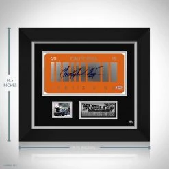 PPC Back To The Future- Beckett Witness Certified Hand-Signed License Plate By Christopher Lloyd Custom Frame