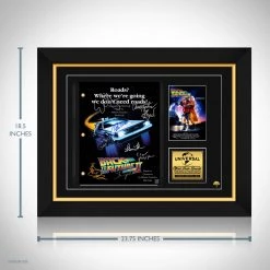 RARE-T Back To The Future Part 2 Script Limited Signature Edition Studio Licensed Custom Frame