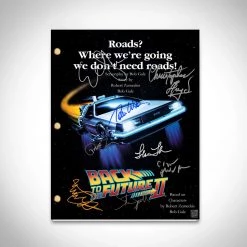 RARE-T Back To The Future Part 2 Script Limited Signature Edition Studio Licensed Custom Frame