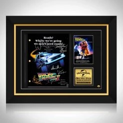 RARE-T Back To The Future Part 2 Script Limited Signature Edition Studio Licensed Custom Frame