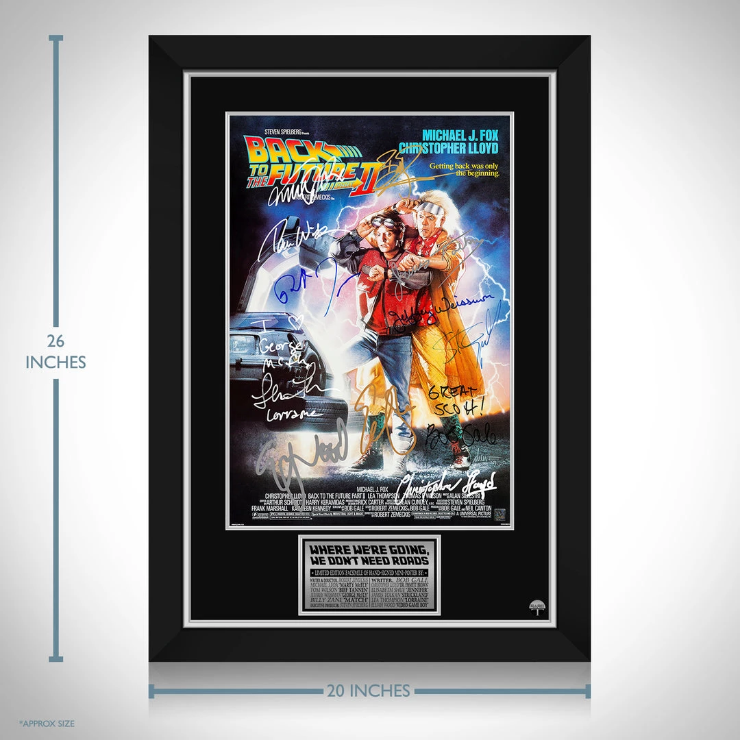RARE-T Back To The Future 2 Mini Poster Limited Signature Edition Studio Licensed Custom Frame Limited Edition Frames 3 RARE-T Back To The Future 2 Mini Poster Limited Signature Edition Studio Licensed Custom Frame Limited Edition Frames