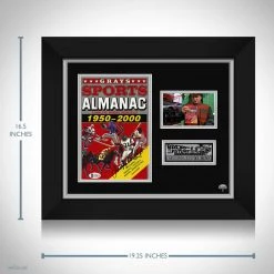 PPC Back To The Future- Beckett Witness Certified Hand-Signed Sports Almanac By Christopher Lloyd Custom Frame