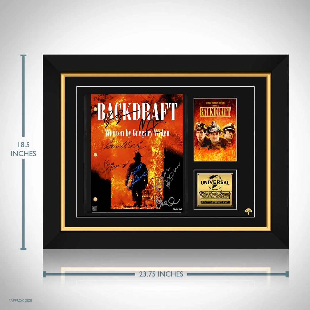 RARE-T Backdraft Script Limited Signature Edition Studio Licensed Custom Frame Limited Edition Frames 8 RARE-T Backdraft Script Limited Signature Edition Studio Licensed Custom Frame Limited Edition Frames