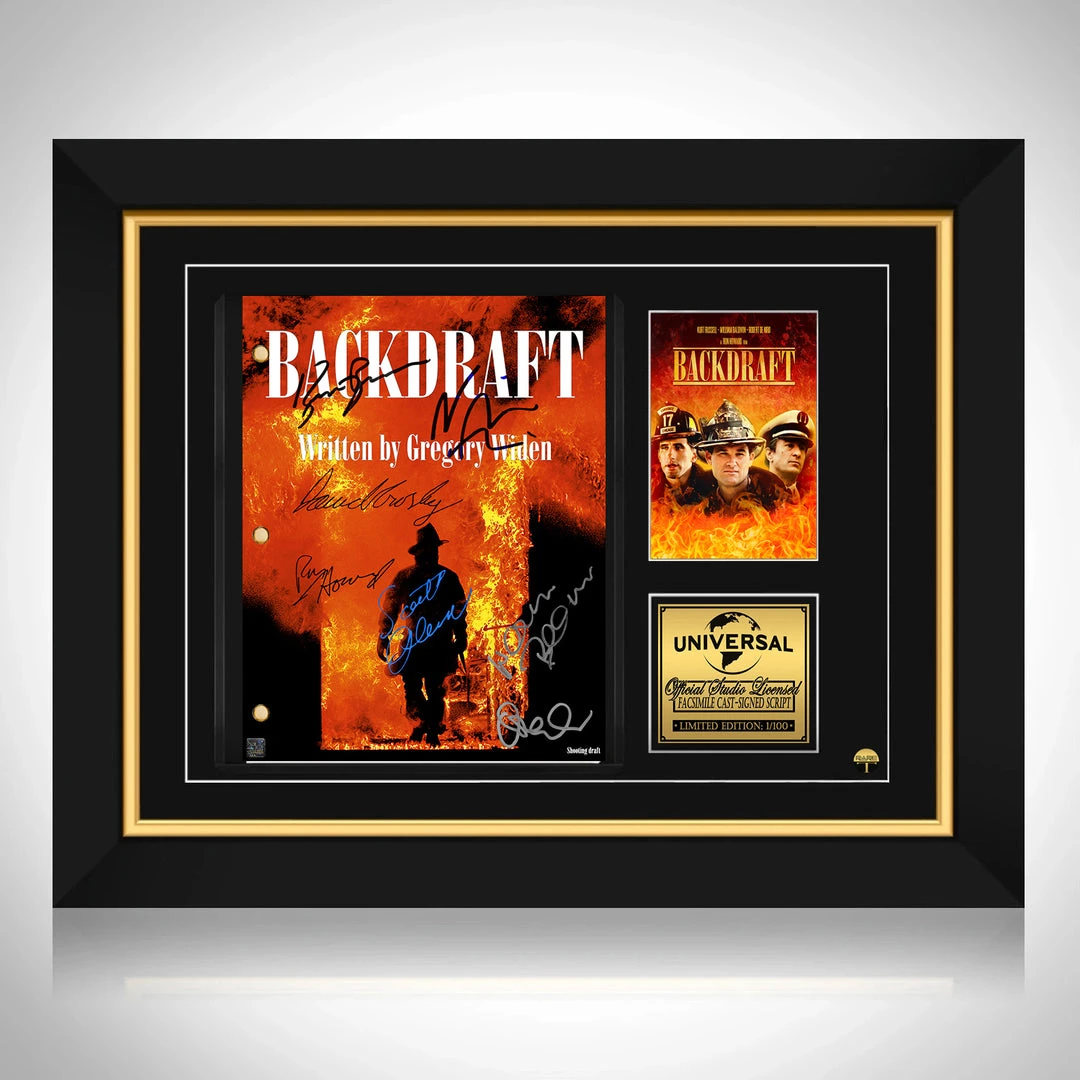 RARE-T Backdraft Script Limited Signature Edition Studio Licensed Custom Frame Limited Edition Frames 1 RARE-T Backdraft Script Limited Signature Edition Studio Licensed Custom Frame Limited Edition Frames