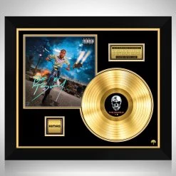 RARE-T Bad Bunny YHLQMDLG Gold LP Limited Signature Edition Studio Licensed Custom Frame Limited Edition Frames