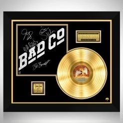 RARE-T Limited Edition Frames Bad Company - Self-titled Gold LP Limited Signature Edition Studio Licensed Custom Frame
