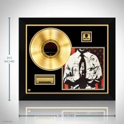 RARE-T Bad Religion - The Empire Strikes First Gold LP Limited Signature Edition Studio Licensed Custom Frame