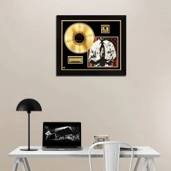 RARE-T Bad Religion - The Empire Strikes First Gold LP Limited Signature Edition Studio Licensed Custom Frame