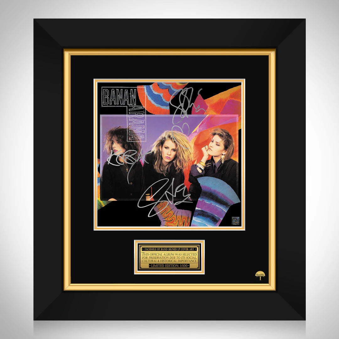 RARE-T Bananarama - Self-titled LP Cover Limited Signature Edition Studio Licensed Custom Frame 1 RARE-T Bananarama - Self-titled LP Cover Limited Signature Edition Studio Licensed Custom Frame