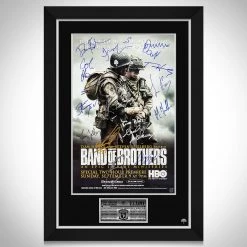 RARE-T Band Of Brothers Mini Poster Limited Signature Edition Studio Licensed Custom Frame Limited Edition Frames