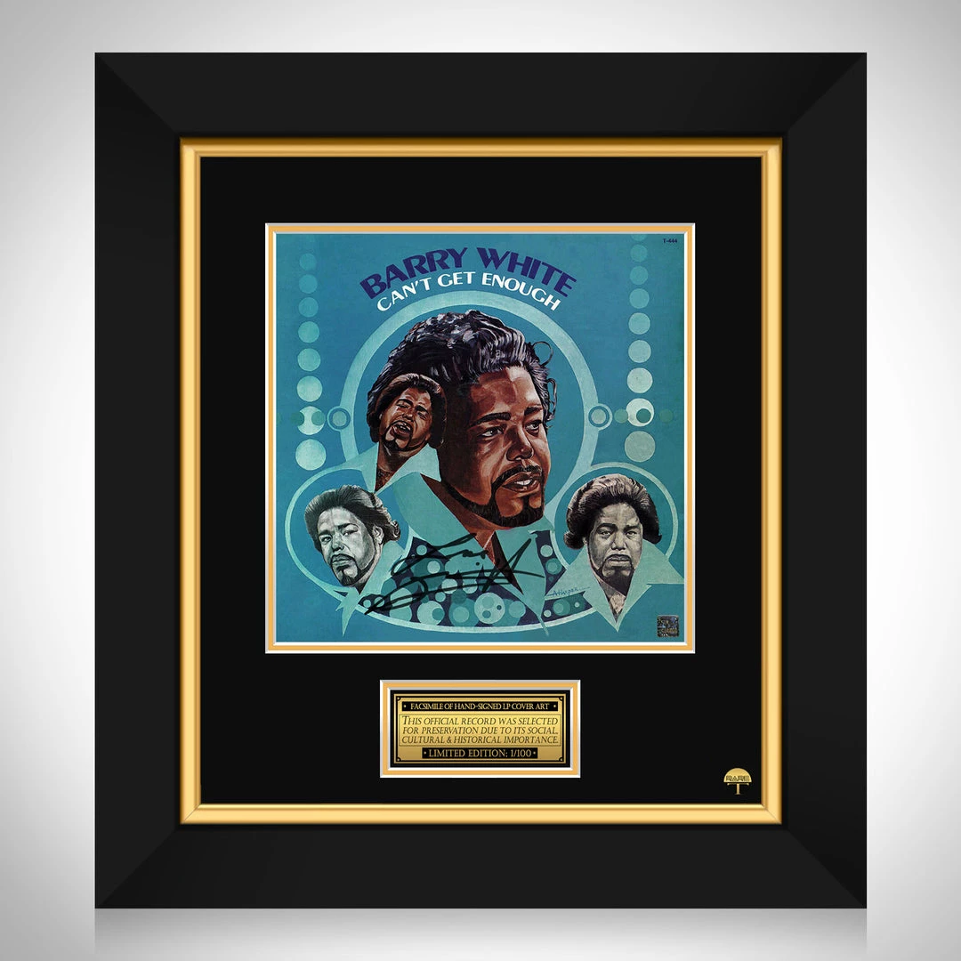 RARE-T Limited Edition Frames Barry White - Can't Get Enough LP Cover Limited Signature Edition Studio Licensed Custom Frame 1 RARE-T Limited Edition Frames Barry White - Can't Get Enough LP Cover Limited Signature Edition Studio Licensed Custom Frame