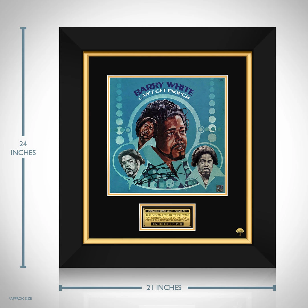 RARE-T Limited Edition Frames Barry White - Can't Get Enough LP Cover Limited Signature Edition Studio Licensed Custom Frame 3 RARE-T Limited Edition Frames Barry White - Can't Get Enough LP Cover Limited Signature Edition Studio Licensed Custom Frame