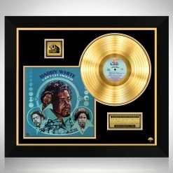 RARE-T Barry White - Can't Get Enough Gold LP Limited Signature Edition Studio Licensed Custom Frame Limited Edition Frames