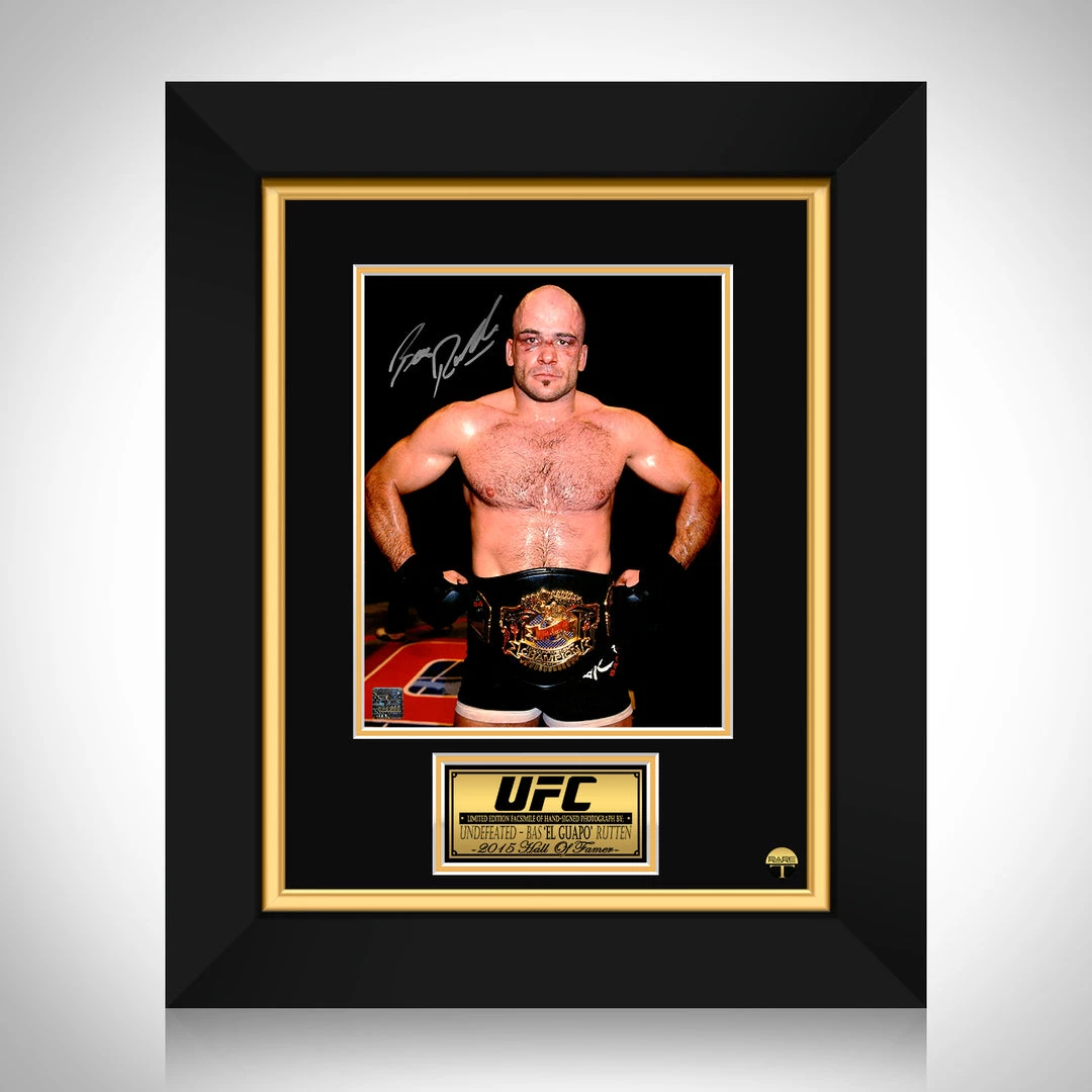 RARE-T Bas Rutten Photo Limited Signature Edition Studio Licensed Custom Frame 1 RARE-T Bas Rutten Photo Limited Signature Edition Studio Licensed Custom Frame