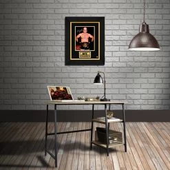 RARE-T Bas Rutten Photo Limited Signature Edition Studio Licensed Custom Frame