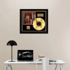 RARE-T Bathory - Under The Sign Of The Black Mark Gold LP Limited Signature Edition Studio Licensed Custom Frame