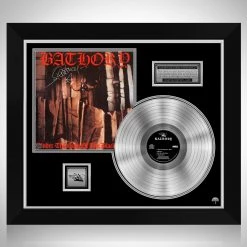 RARE-T Bathory - Under The Sign Of The Black Mark Platinum LP Limited Signature Edition Studio Licensed Custom Frame Limited Edition Frames