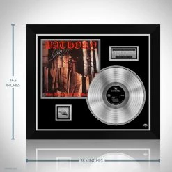 RARE-T Bathory - Under The Sign Of The Black Mark Platinum LP Limited Signature Edition Studio Licensed Custom Frame Limited Edition Frames