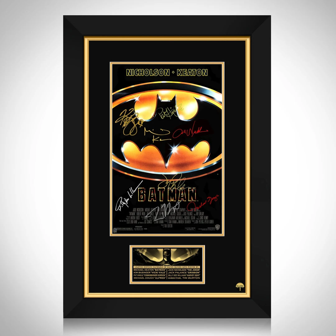RARE-T Batman 1989 Limited Signature Edition Studio Licensed Movie Mini Poster Custom Frame 1 RARE-T Batman 1989 Limited Signature Edition Studio Licensed Movie Mini Poster Custom Frame