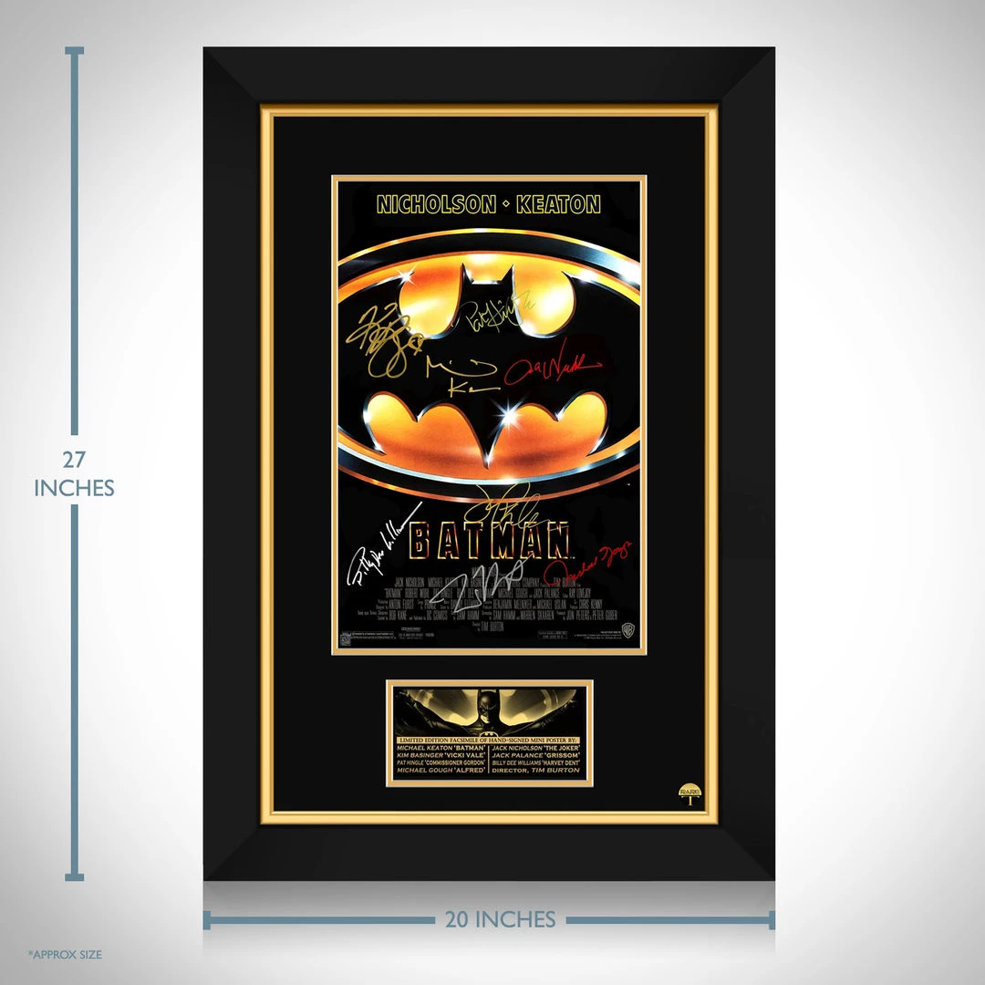 RARE-T Batman 1989 Limited Signature Edition Studio Licensed Movie Mini Poster Custom Frame 3 RARE-T Batman 1989 Limited Signature Edition Studio Licensed Movie Mini Poster Custom Frame