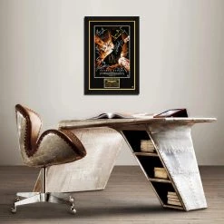 RARE-T Batman Begins Mini Poster Limited Signature Edition Studio Licensed Custom Frame Limited Edition Frames