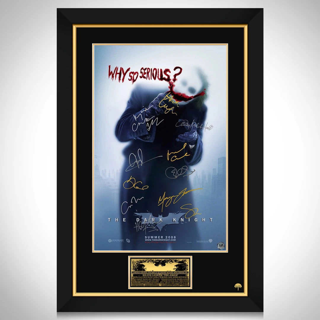 RARE-T Batman The Dark Knight Mini Poster Limited Signature Edition Custom Frame 9 RARE-T Batman The Dark Knight Mini Poster Limited Signature Edition Custom Frame