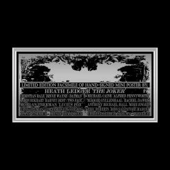 RARE-T Batman The Dark Knight Mini Poster Limited Signature Edition Custom Frame 14 RARE-T Batman The Dark Knight Mini Poster Limited Signature Edition Custom Frame