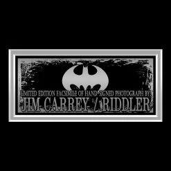 RARE-T Batman Forever The Riddler Photo Limited Signature Edition Studio Licensed Custom Frame