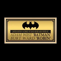 RARE-T Batman (1966) Adam West & Burt Ward Mini Poster Limited Signature Edition Studio Licensed Custom Frame