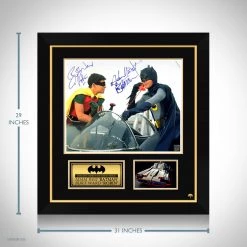 RARE-T Batman (1966) Adam West & Burt Ward Mini Poster Limited Signature Edition Studio Licensed Custom Frame