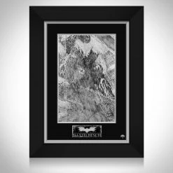 VAULT COLLECTIBLES Signed Memorabilia Batman 'Sketch' Hand-Signed Artwork Print By Artist David Finch Custom Frame