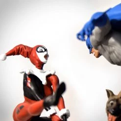 Grosnor Batman Vs Harley Quinn On Roller Coaster Limited Edition Statue By Sculptor Alejandro Pereira