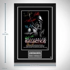 RARE-T Battlestar Galactica Mini Poster Limited Signature Edition Studio Licensed Custom Frame