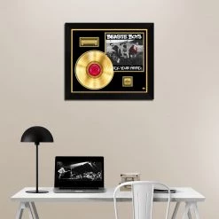 RARE-T Limited Edition Frames Beastie Boys - Check Your Head Gold LP Limited Signature Edition Studio Licensed Custom Frame