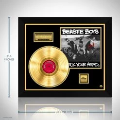 RARE-T Limited Edition Frames Beastie Boys - Check Your Head Gold LP Limited Signature Edition Studio Licensed Custom Frame 13 RARE-T Limited Edition Frames Beastie Boys - Check Your Head Gold LP Limited Signature Edition Studio Licensed Custom Frame