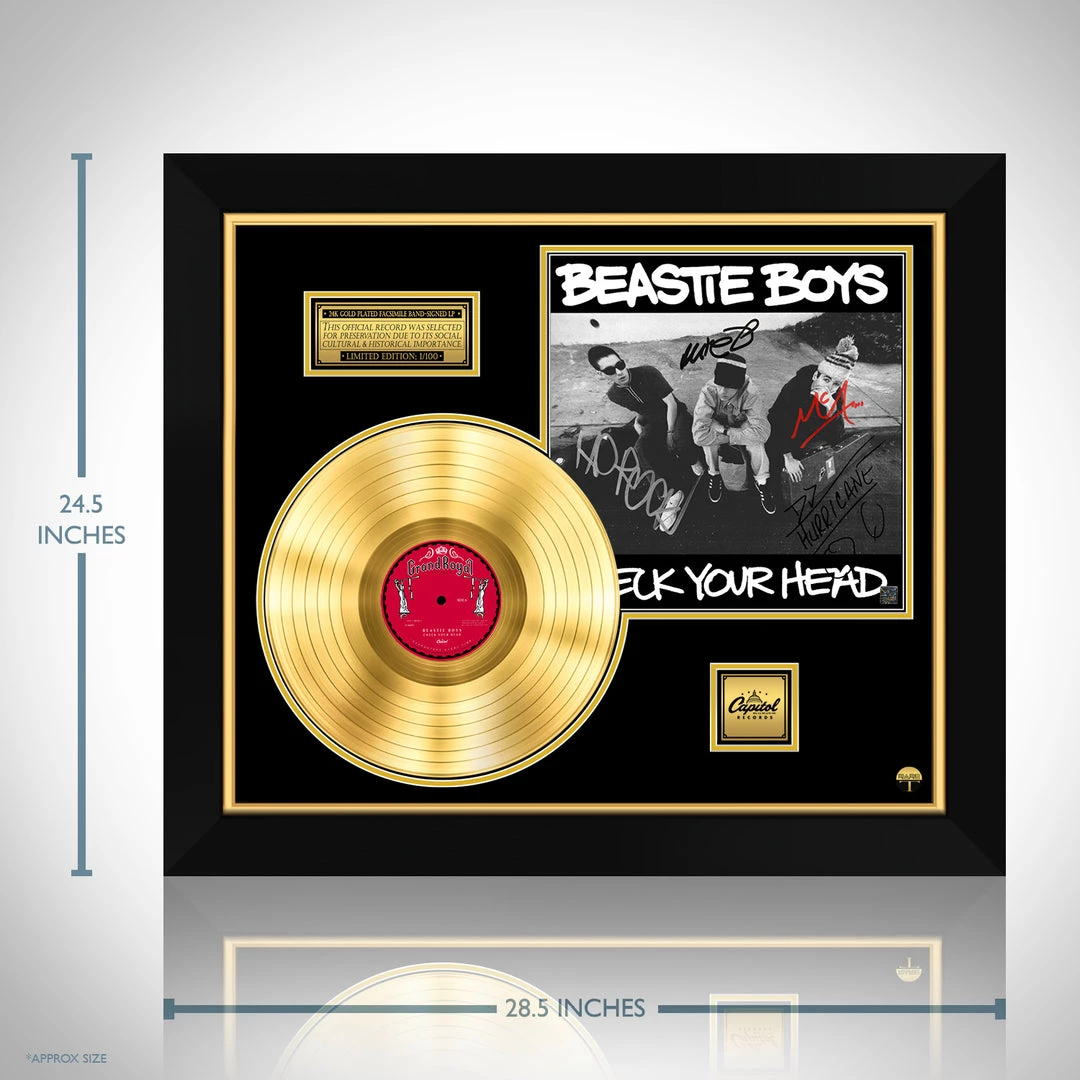 RARE-T Limited Edition Frames Beastie Boys - Check Your Head Gold LP Limited Signature Edition Studio Licensed Custom Frame 3 RARE-T Limited Edition Frames Beastie Boys - Check Your Head Gold LP Limited Signature Edition Studio Licensed Custom Frame