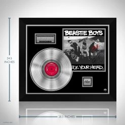 RARE-T Beastie Boys Check Your Head Platinum LP Limited Signature Edition Studio Licensed Custom Frame Limited Edition Frames