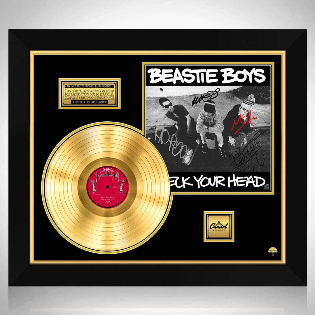 RARE-T Limited Edition Frames Beastie Boys - Check Your Head Gold LP Limited Signature Edition Studio Licensed Custom Frame 1 RARE-T Limited Edition Frames Beastie Boys - Check Your Head Gold LP Limited Signature Edition Studio Licensed Custom Frame