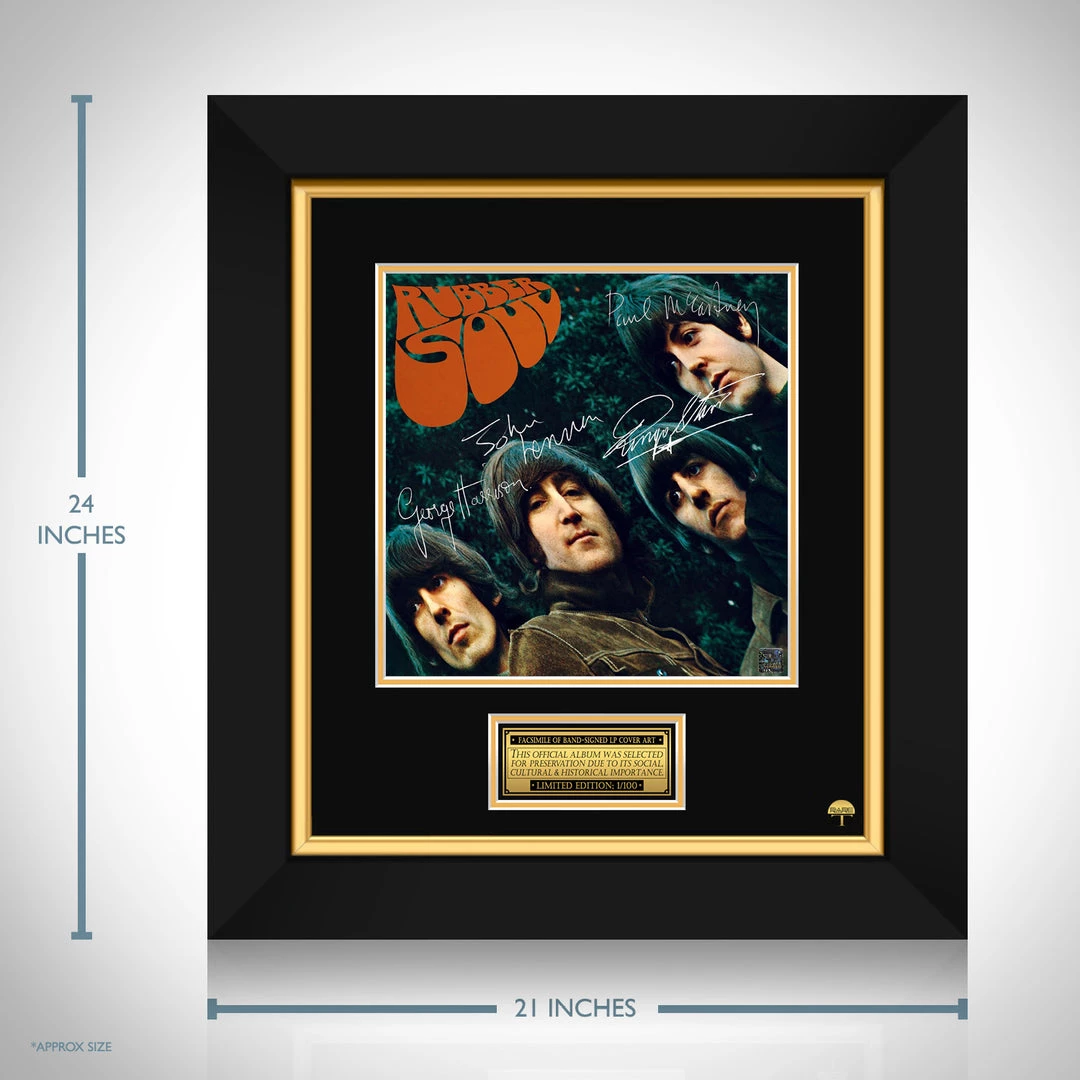 RARE-T Limited Edition Frames The Beatles - Rubber Soul LP Cover Limited Signature Edition Studio Licensed Custom Frame 3 RARE-T Limited Edition Frames The Beatles - Rubber Soul LP Cover Limited Signature Edition Studio Licensed Custom Frame