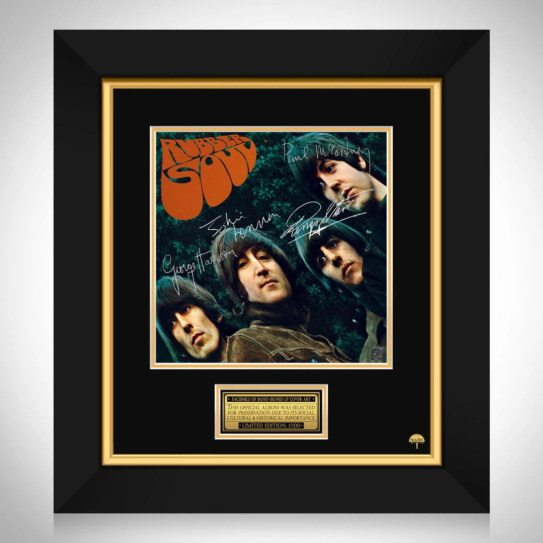 RARE-T Limited Edition Frames The Beatles - Rubber Soul LP Cover Limited Signature Edition Studio Licensed Custom Frame 1 RARE-T Limited Edition Frames The Beatles - Rubber Soul LP Cover Limited Signature Edition Studio Licensed Custom Frame