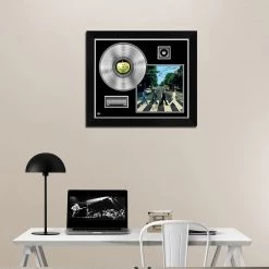 G.R.O. The Beatles Abbey Road Platinum LP Limited Signature Edition Studio Licensed Custom Frame Limited Edition Frames