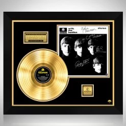 G.R.O. The Beatles - With The Beatles Gold LP Limited Signature Edition Studio Licensed Custom Frame