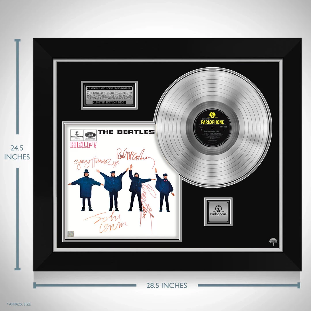 Rare-T The Beatles Help Limited Signature Edition Studio Licensed Platinum LP Custom Frame 7 Rare-T The Beatles Help Limited Signature Edition Studio Licensed Platinum LP Custom Frame
