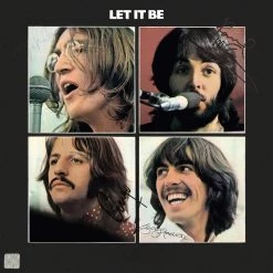 RARE-T Limited Edition Frames The Beatles Let It Be Gold LP Limited Signature Edition Studio Licensed Custom Frame