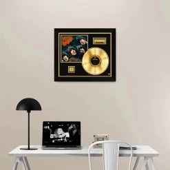 RARE-T Limited Edition Frames The Beatles Rubber Soul Limited Signature Edition Studio Licensed Gold LP Custom Frame