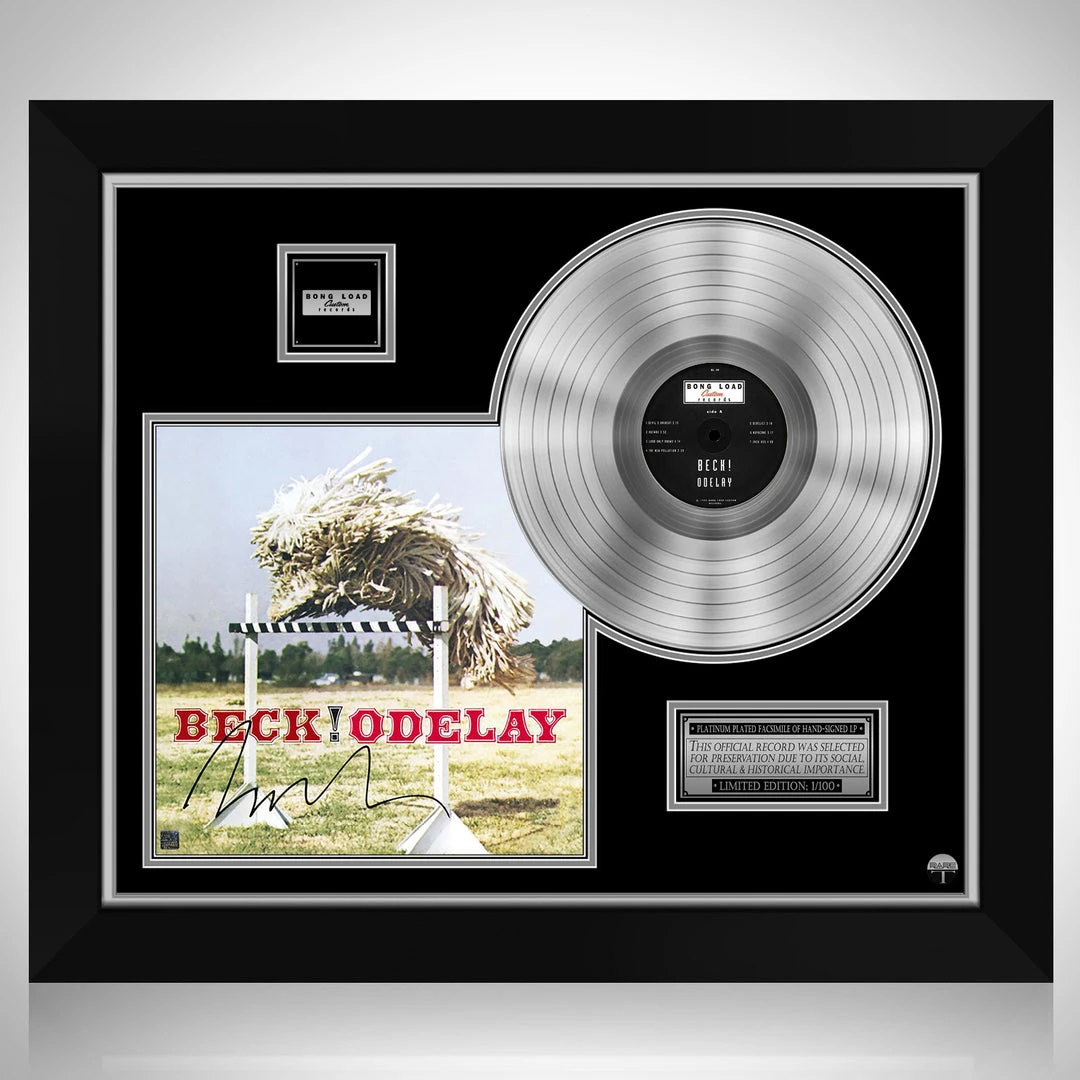 RARE-T Limited Edition Frames Beck Odelay Platinum LP Limited Signature Edition Studio Licensed Custom Frame 1 RARE-T Limited Edition Frames Beck Odelay Platinum LP Limited Signature Edition Studio Licensed Custom Frame