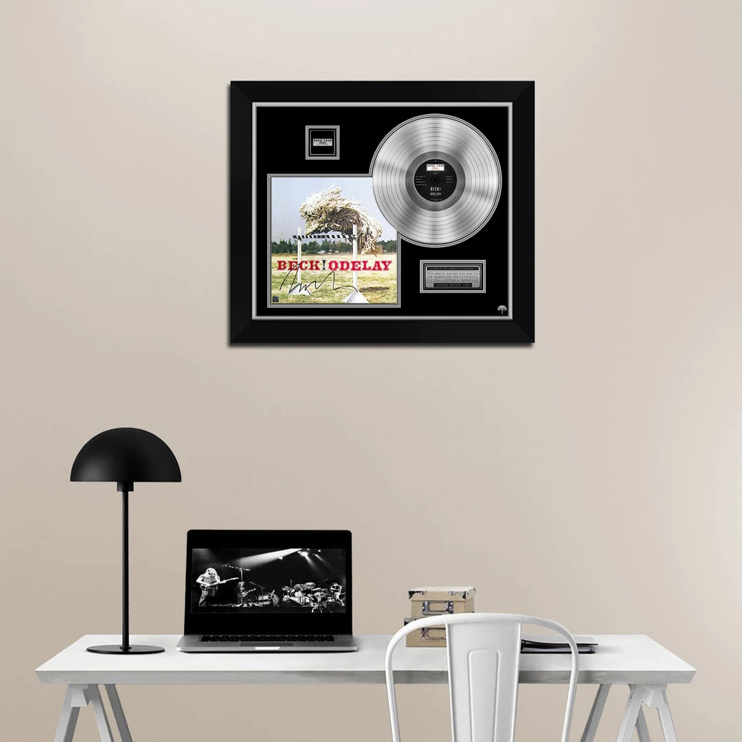 RARE-T Limited Edition Frames Beck Odelay Platinum LP Limited Signature Edition Studio Licensed Custom Frame 2 RARE-T Limited Edition Frames Beck Odelay Platinum LP Limited Signature Edition Studio Licensed Custom Frame