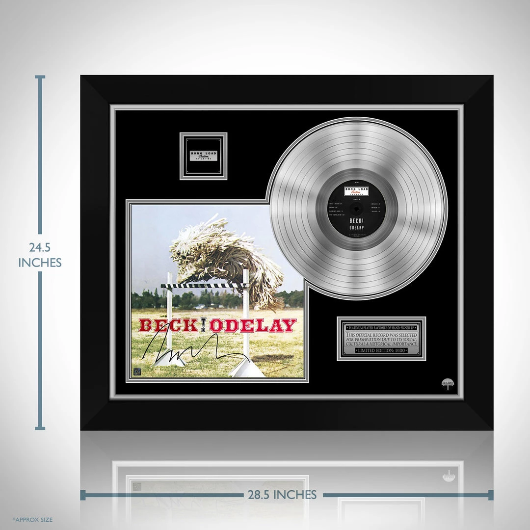 RARE-T Limited Edition Frames Beck Odelay Platinum LP Limited Signature Edition Studio Licensed Custom Frame 3 RARE-T Limited Edition Frames Beck Odelay Platinum LP Limited Signature Edition Studio Licensed Custom Frame