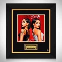 RARE-T Becky G - Mala Santa LP Cover Limited Signature Edition Studio Licensed Custom Frame Limited Edition Frames