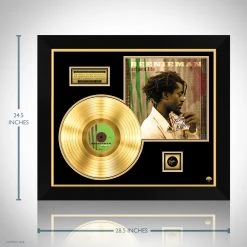 RARE-T Beenie Man - Art And Life Gold LP Limited Signature Edition Studio Licensed Custom Frame Limited Edition Frames